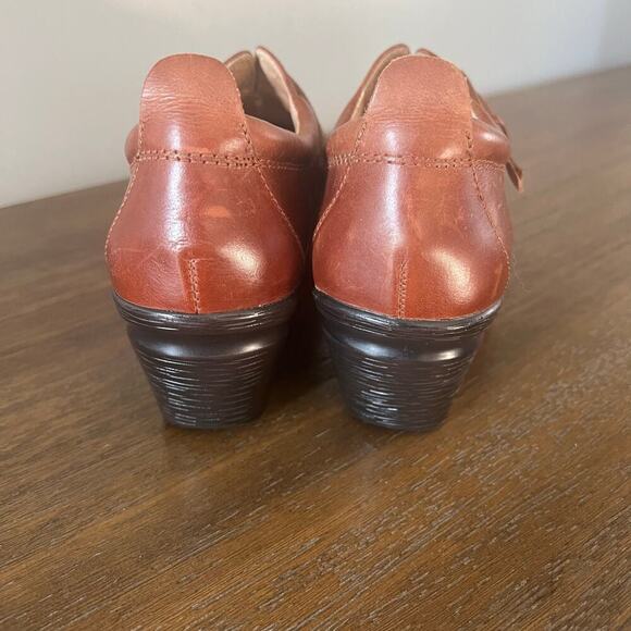 Sanita Professional Nicky Suze Brown Leather Clogs with Buckle- Size EU 38 US 7 - Picture 3 of 11